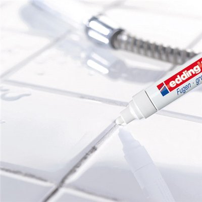 EDDING - Marqueur rénovateur joints blanc
