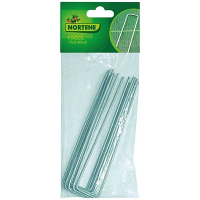 NORTENE - Agrafes fixsol métal 17cmx3.5cm x10 sc