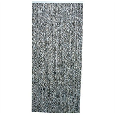 MOREL - Rideau de porte Flash chenilles 90x220 cm - gris