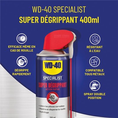 WD40 SPECIALIST - WD 40 spécialist super dégrippant 400ml
