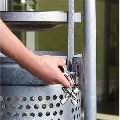 KNIPEX - Clé universelle pour armoire 10 empreintes+embout Twinkey