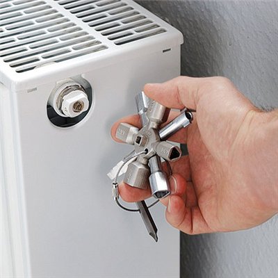 KNIPEX - Clé universelle pour armoire 10 empreintes+embout Twinkey