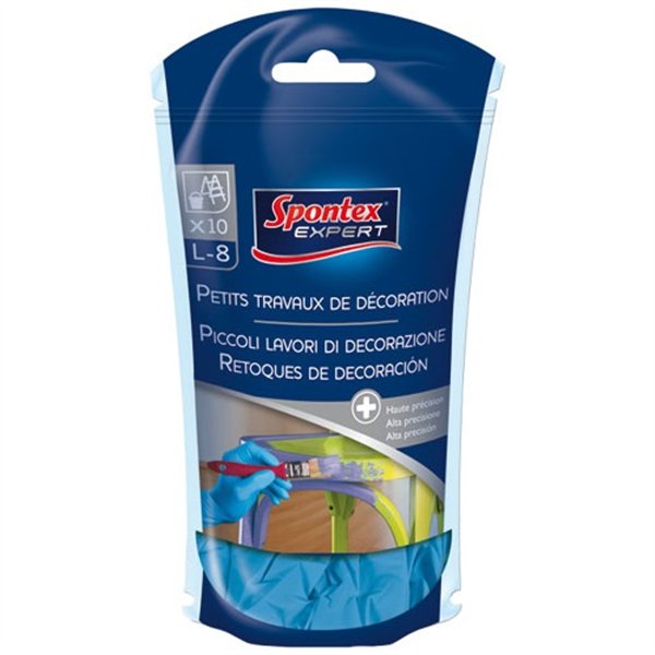 SPONTEX EXPERT - Gants petits travaux d extérieur x10 taille 8