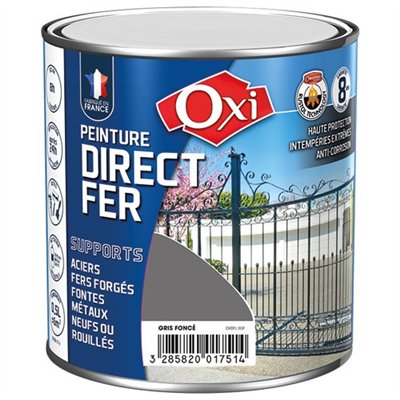 OXI - Directe fer lisse gris foncé 0.5l