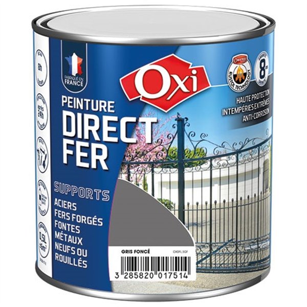 OXI - Directe fer lisse gris foncé 0.5l