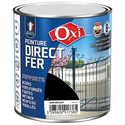 OXI - Directe fer lisse noir brillant 0.5l