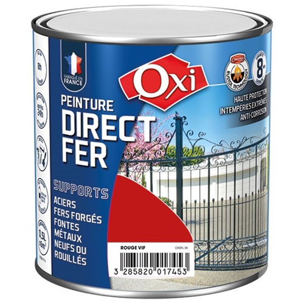 OXI - Directe fer lisse rouge vif 0.5l