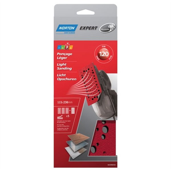 NORTON - Garniture multi air 115x230 g.120 expert