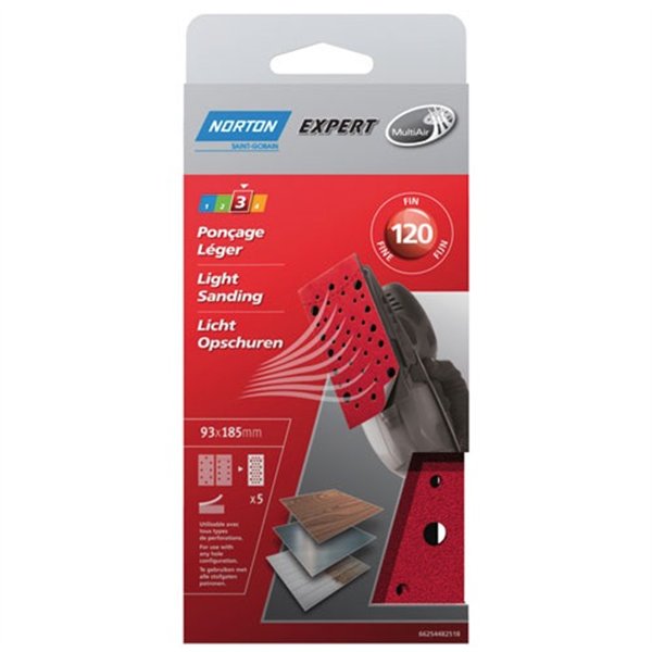 NORTON - Garniture multi air 93x185 g.120 expert