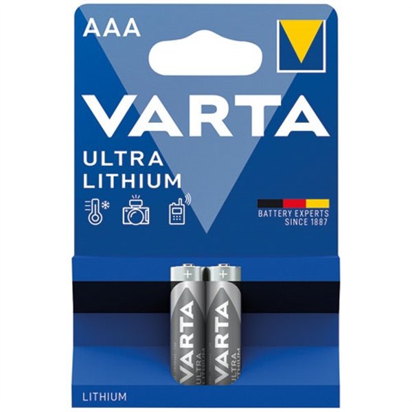 VARTA - Pile lithium AAA professional blister de 2
