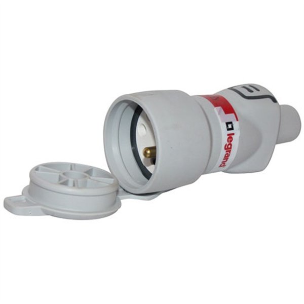 LEGRAND - Fiche femelle 2p+t IP44 gris vrac