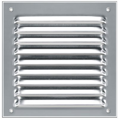 AUTOGYRE - Grille alu anodisé persienne en appli.mousti.150X150 sachet