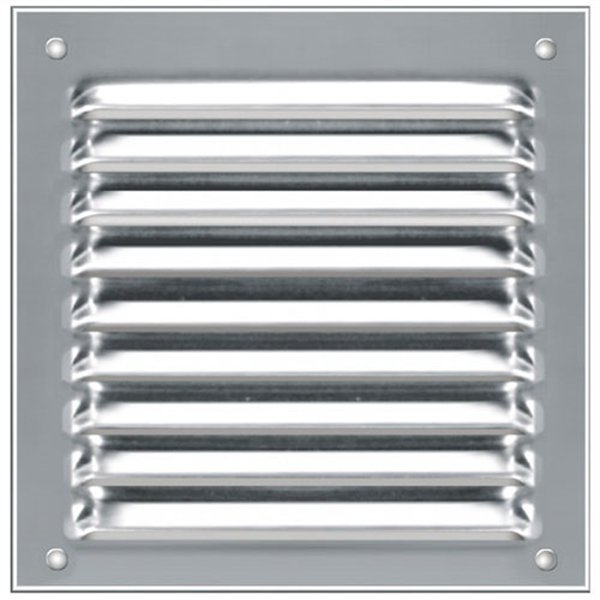 AUTOGYRE - Grille alu anodisé persienne en appli.mousti.150X150 sachet