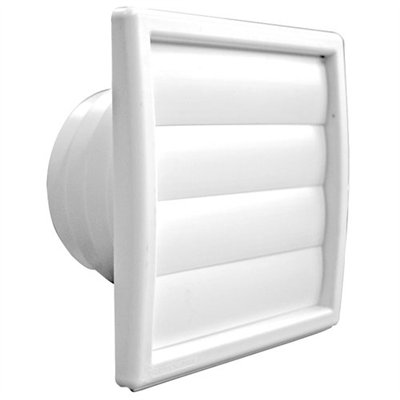 AUTOGYRE - Clapet extérieur à volets blanc 100 à 130mm