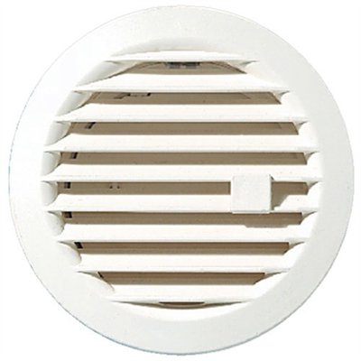 AUTOGYRE - Grille ronde réglable.mousti. à clipser 0-48cm² d.97mm blanc