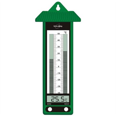 INOVALLEY - Thermomètre électronique mini maxi vert