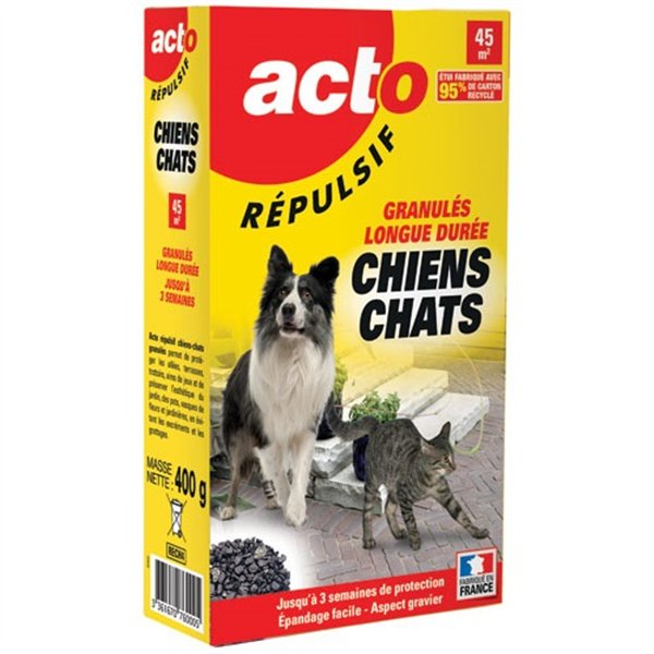 ACTO - Répulsif chien chat 400gr acto rech4