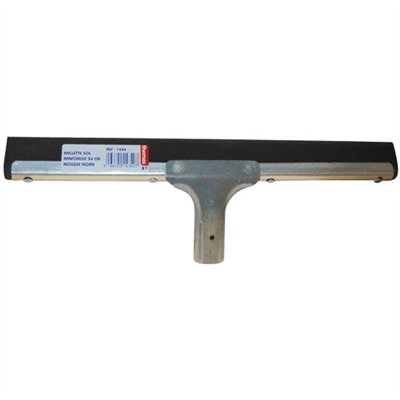 THOMAS - Raclette métal sol mousse noire 34cm