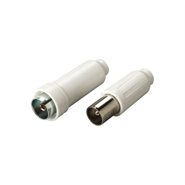 ELECTRALINE - Fiche TV mâle + femelle 9.52mm blister