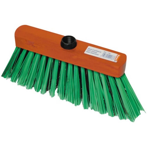 THOMAS - Balai miquet extérieur fibre dure pvc vert