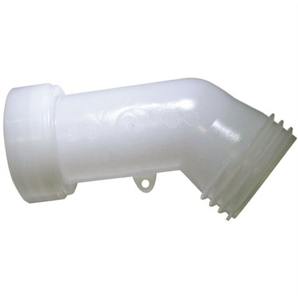 BOUTTE - Rallonge de cuve 1000 l.coudée d.60mm plastique blanc