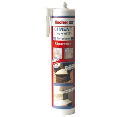 FISCHER - Ciment express cartouche 310ml ton pierre