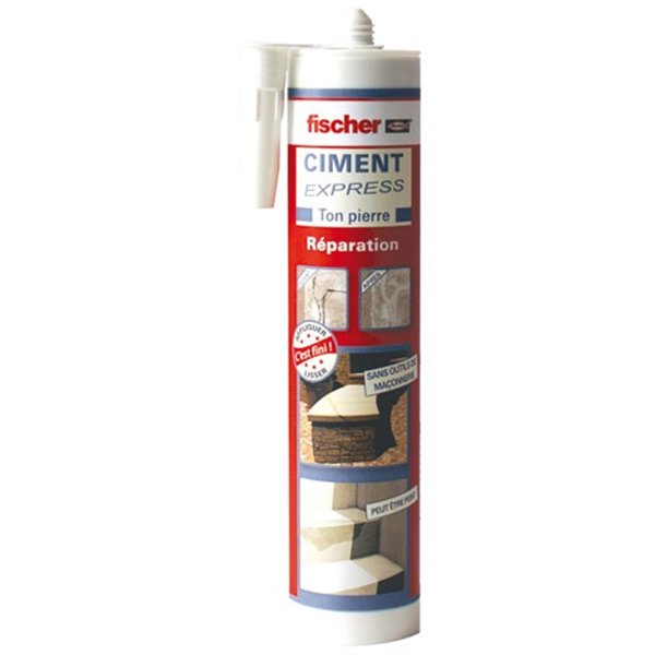 FISCHER - Ciment express cartouche 310ml ton pierre