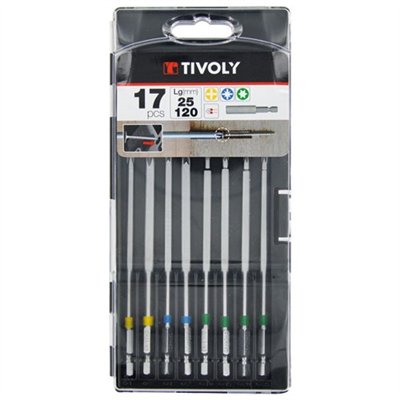 TIVOLY - Embouts extra longs coffret 17 p bagués sc