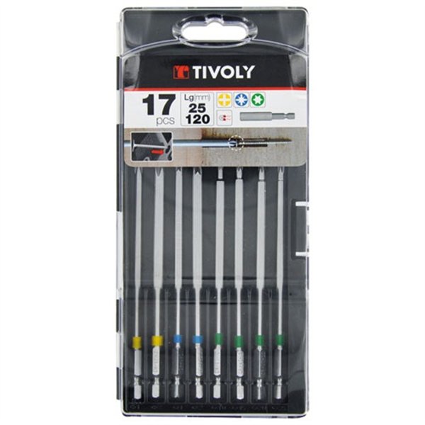 TIVOLY - Embouts extra longs coffret 17 p bagués sc