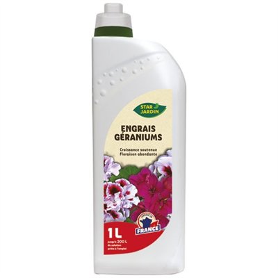 STAR JARDIN - Engrais géraniums 1l npk