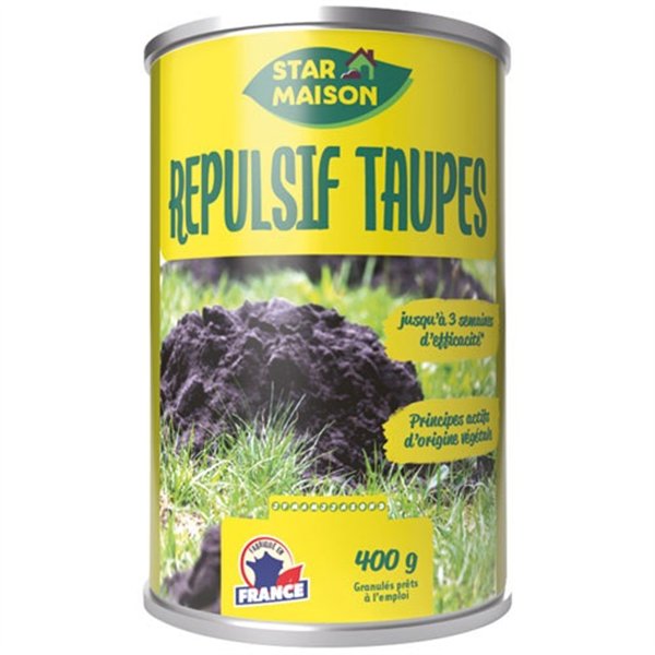 STAR JARDIN - Répulsif taupes granulés 400g