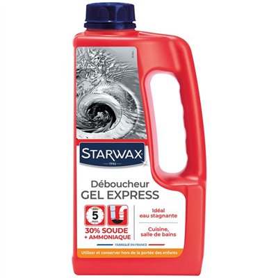 STARWAX - Déboucheur gel express canalisations - 1L