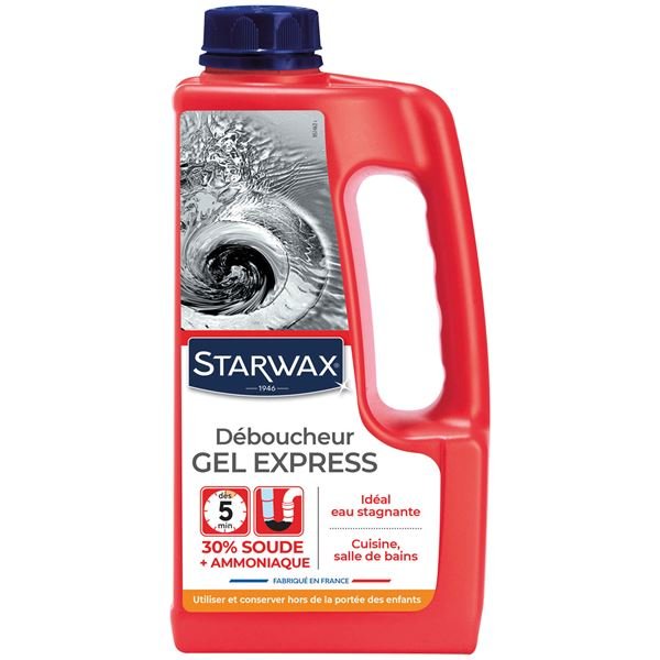STARWAX - Déboucheur gel express canalisations - 1L
