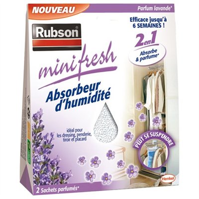 RUBSON - Absorbeur minifresh lavande 2X50g