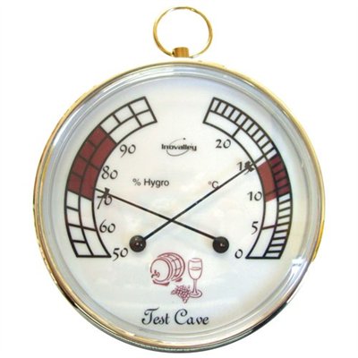 INOVALLEY - Thermomètre hygromètre de cave