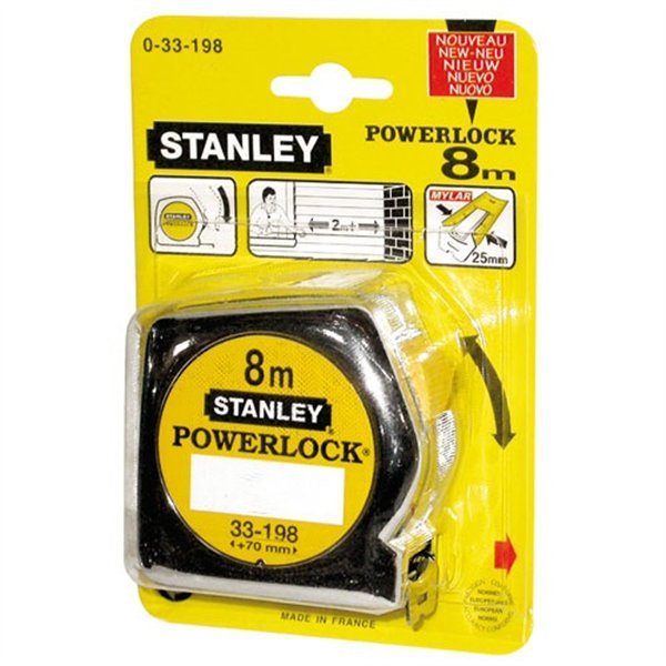 STANLEY - Mesure powerlock 8mx25mm