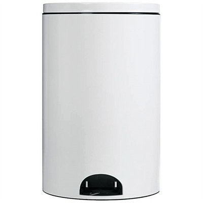 ROSSIGNOL - Poubelle à pédale 14 L Blanche - Élora