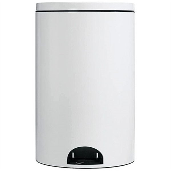 ROSSIGNOL - Poubelle à pédale 14 L Blanche - Élora