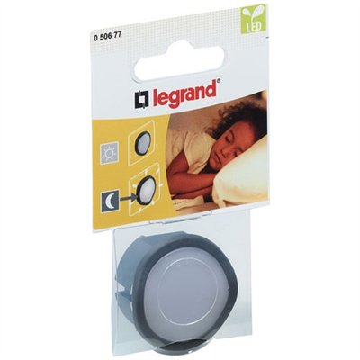 LEGRAND - Veilleuse crépusculaire Led adaptor black sc