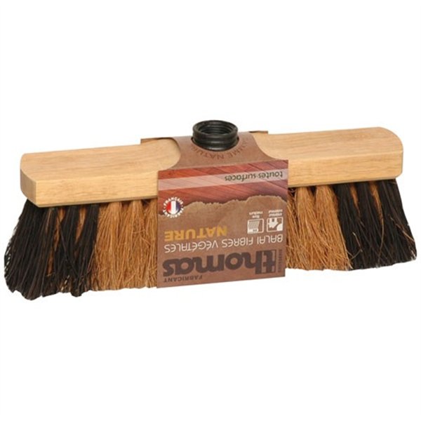 THOMAS - Balai nature coco moustache 29cm fibres vegetales