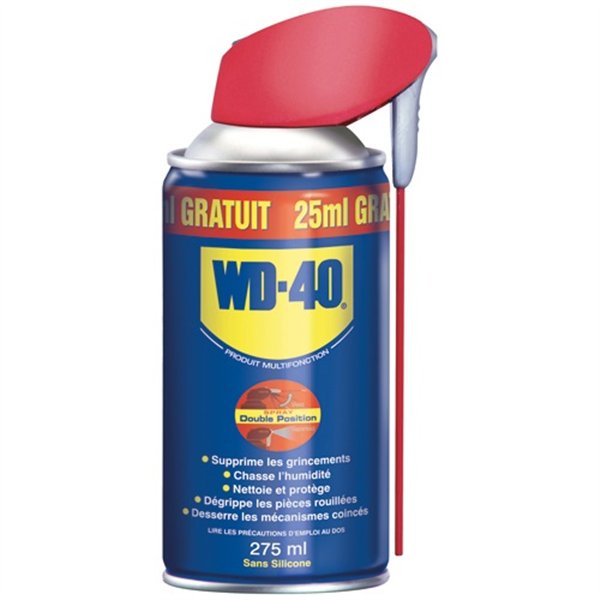 WD 40 - Lubrifiant double spray 250 mL + 25 mL gratuits