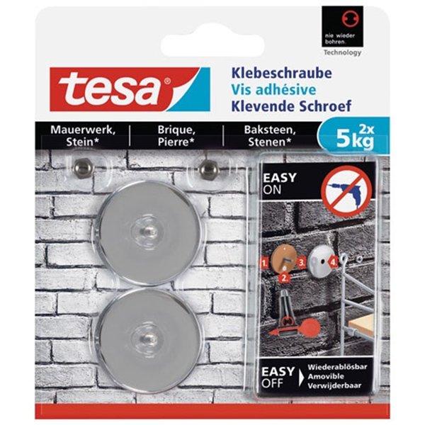 TESA - Vis adhésive ronde pour brique pierre 5kg