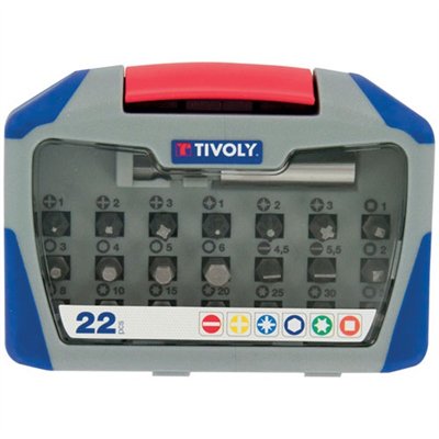 TIVOLY - Coffret embouts standard 22 pièces