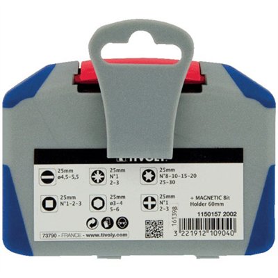 TIVOLY - Coffret embouts standard 22 pièces