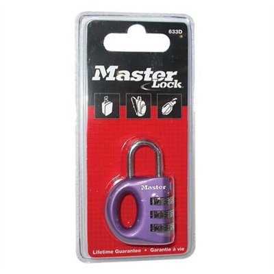 MASTER LOCK - Cadenas 3 chif.couleur 32mm    blister