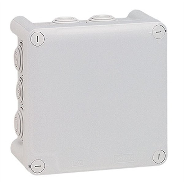 LEGRAND - Boîte dérivation 130x130x74 Plexo gris 10 embouts vrac