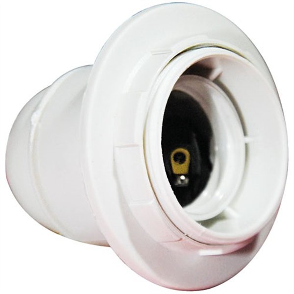 ELECTRALINE - Douille E27 filetée bague pas 10x1 blanc