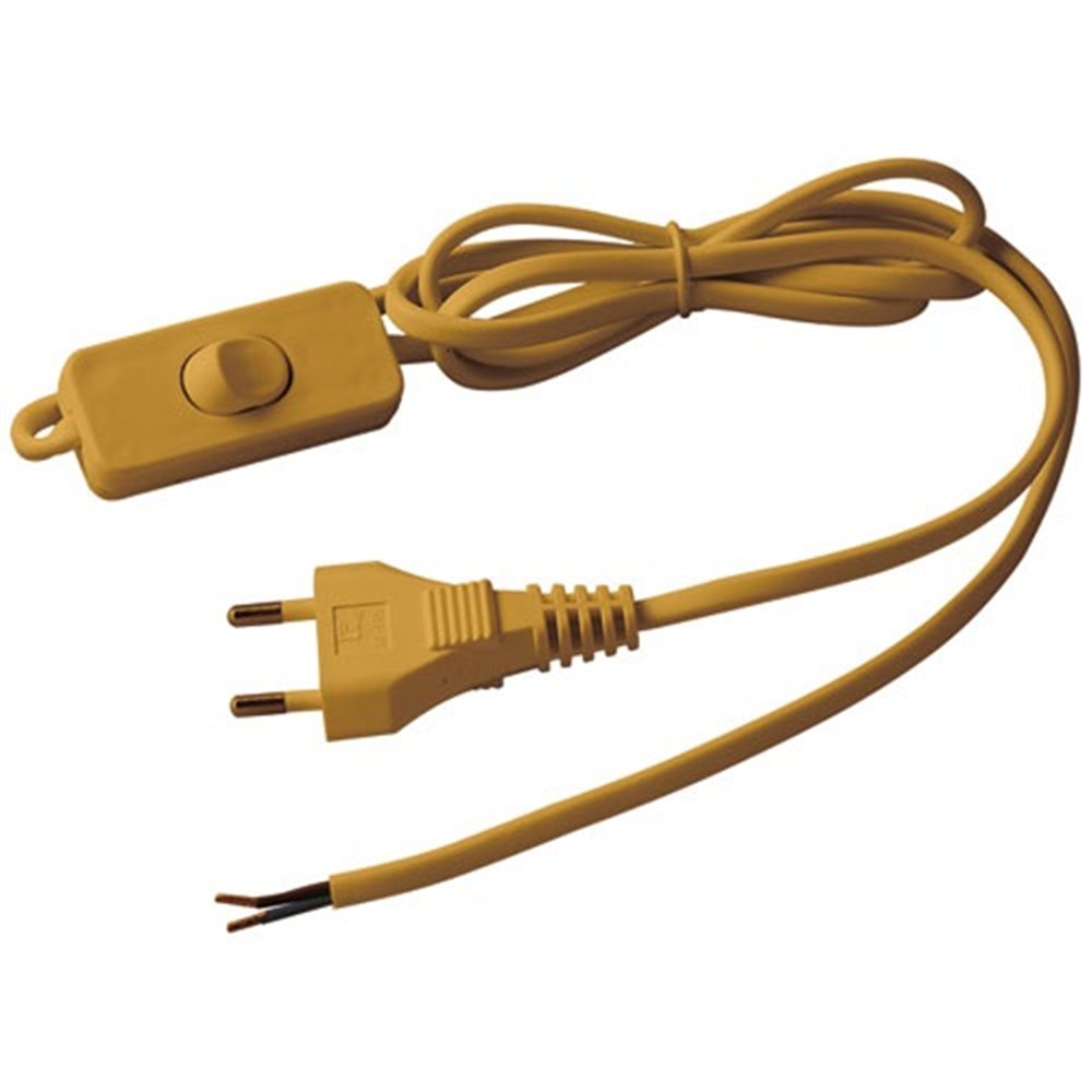 ELECTRALINE - Cordon HO3vvh2f 1m50 inter fiche or blister