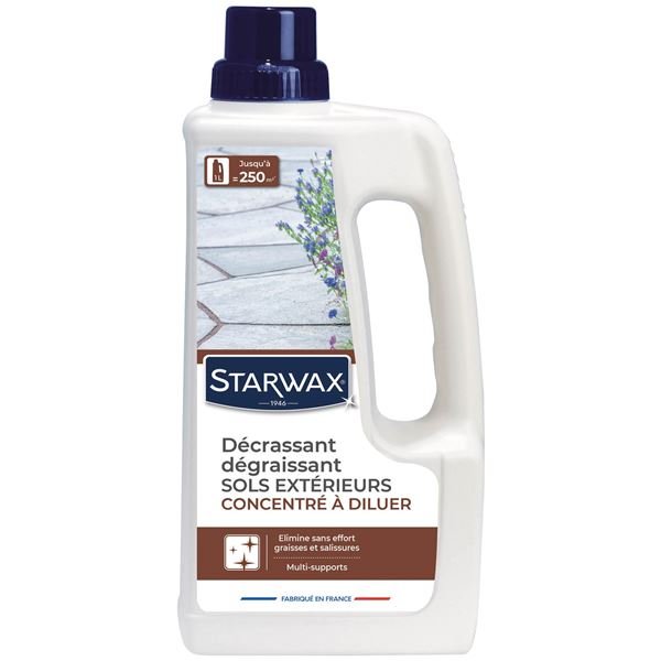 STARWAX - Nettoyant décrassant sols extérieurs 1L Starwax