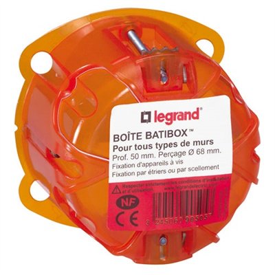 LEGRAND - Boîte batibox multimatériaux 1p diam.67 50mm